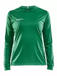 Craft Squad Jersey Solid LS W, Team Green - Craft Vaatteet - 1906885-1651 - 1