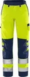 Fristads Green HV housut naisten LK2 2642 GPLU, Hi-Vis Yellow/Navy - Fristads Huomiohousut - 131973-171 - 1