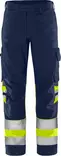 Fristads HV Green housut LK1 2649 GPLU, Hi-Vis Yellow/Navy - Fristads Huomiohousut - 134238-171 - 1