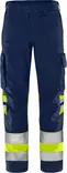 Fristads HV Green housut LK1 2668 GPLU, Hi-Vis Yellow/Navy - Fristads Huomiohousut - 134271-171 - 1