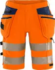 Fristads HV Green rakentajan stretch shortsit LK2 2646 GSTP, Hi-Vis Orange/Navy - Fristads Huomioshortsit - 134191-271 - 1