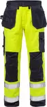 Fristads Palosuojatut HV rakentajan housut LK2 2584 FLAM, Keltainen/T.Sininen - Fristads Palosuojatut työvaatteet - 125939-171 - 1