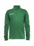 PROGRESS Halfzip LS Tee JR, Team Green/White - Craft Vaatteet - 1905639-1651 - 1