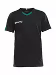 PROGRESS Jersey Contrast JR, BLACK/TEAM GREEN - Craft Vaatteet - 1905583-9651 - 1