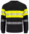 ProJob 6129 Collegepaita HV LK1, Yellow/Black - Projob Huomiopaidat - 646129-11 - 1