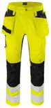 ProJob 6570 Stretch Housut HV LK2, Yellow/Black - Projob Huomiohousut - 646570-11 - 1