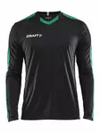 Progress Jersey Contrast LS M, Black/Team Green - Craft Vaatteet - 1906887-9651 - 1