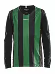 Progress Jersey Stripe LS Jr, Black/Team Green - Craft Vaatteet - 1906892-9651 - 1
