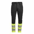 Jobman 2328 Palveluhousut Stretch Hi-Vis, Musta/keltainen - Jobman Huomiotyövaatteet - 65232870-9921 - 1