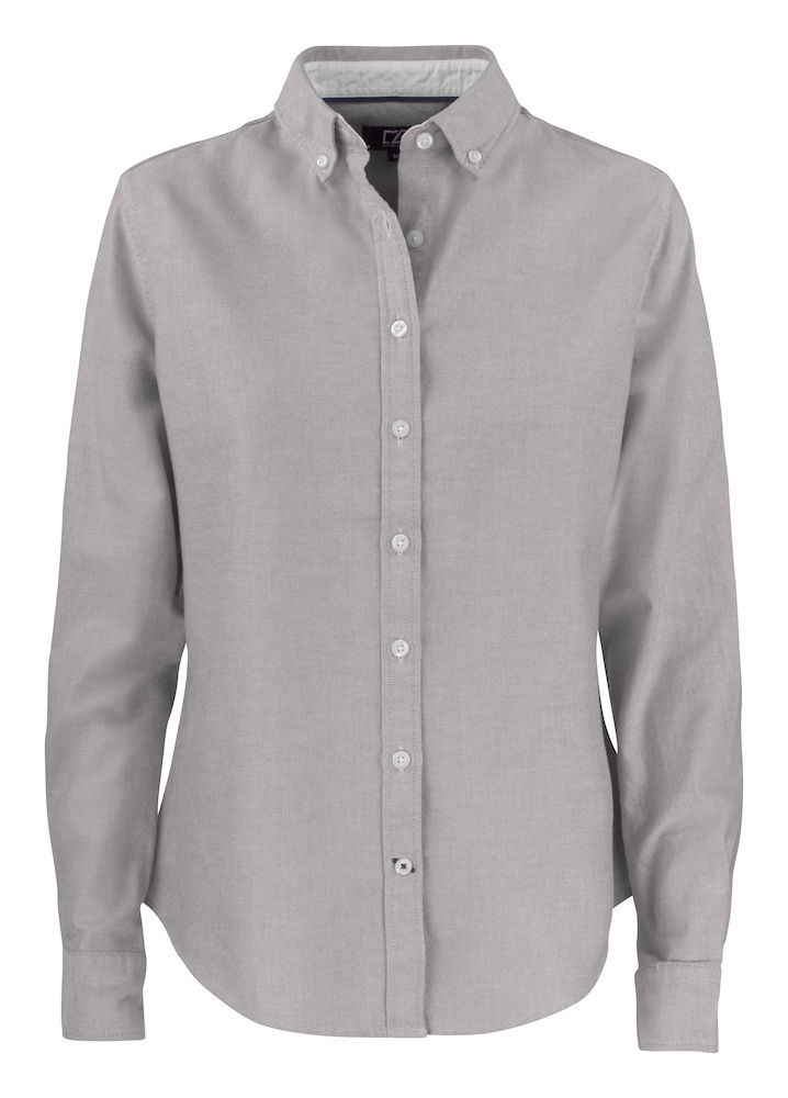 C&B Belfair Oxford Shirt Ladies', Harmaa - Cutter & Buck Vaatteet - 352401-921 - 1