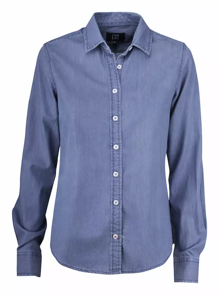 C&B Ellensburg Denim shirt Ladies, Denim blue - Cutter & Buck Vaatteet - 352405-581 - 1