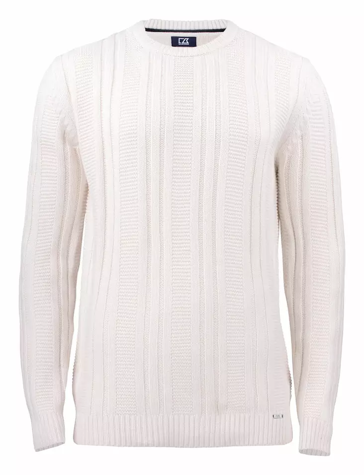 C&B Elliot Bay Sweater, Off white - Cutter & Buck Vaatteet - 355414-01 - 1