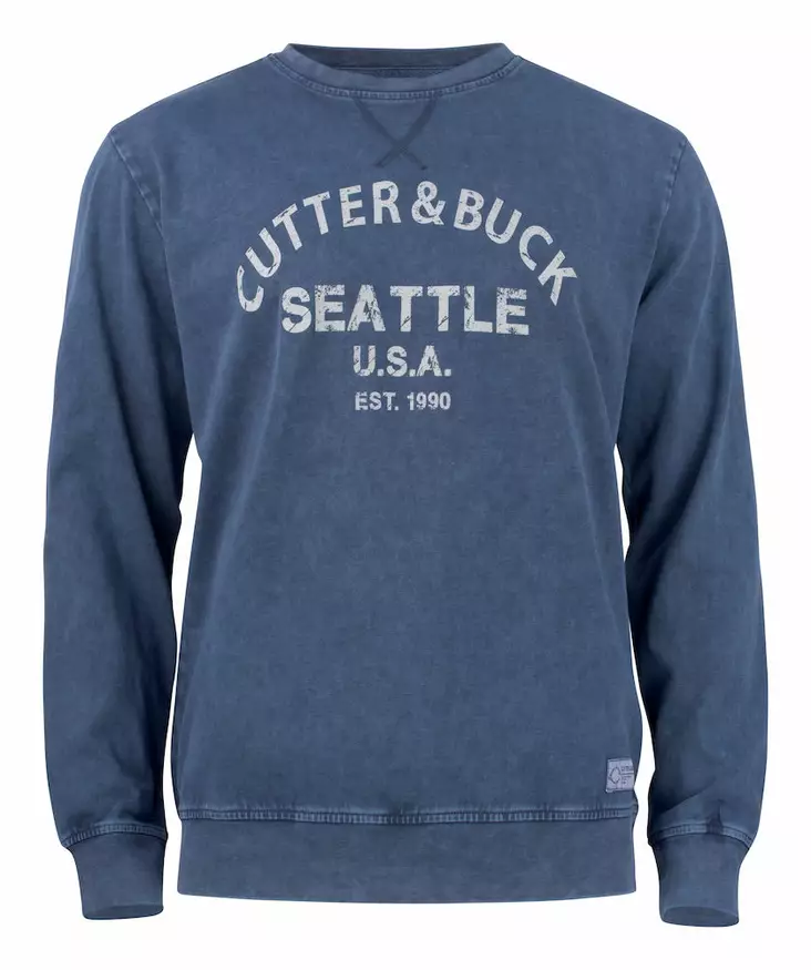C&B Thorp Denim Crew, Denim Blue - Cutter & Buck Vaatteet - 358410-581 - 1