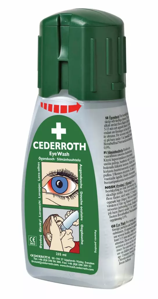 Cederroth 7221 Silmänhuuhtelu taskumalli 235ml - Ensiaputuotteet - 7221 - 1