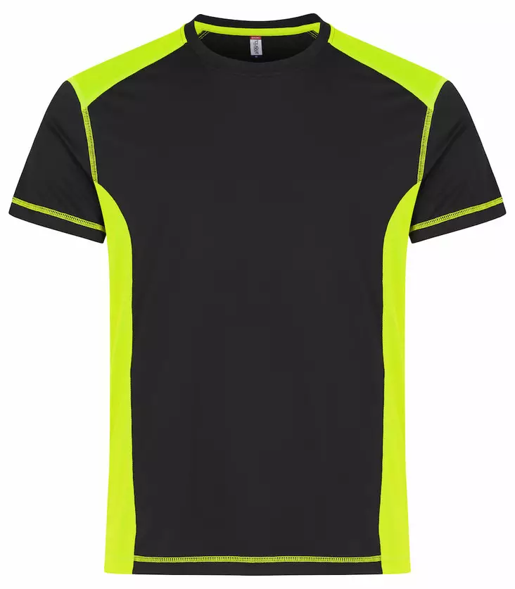 Clique Ambition-T, Musta/Keltainen - Clique Vaatteet - 029376-11 - 1