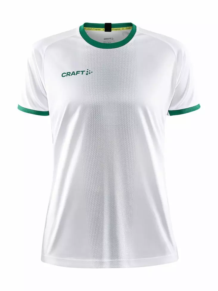 Craft Progress 2.0 Graphic Jersey W, White/Team Green - Urheiluvaatteet - 1910179-900651 - 1