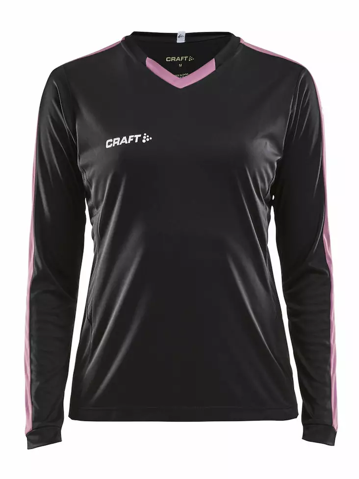 Craft Progress Jersey Contrast LS W, Black/Pop - Craft Vaatteet - 1906888-9471 - 1