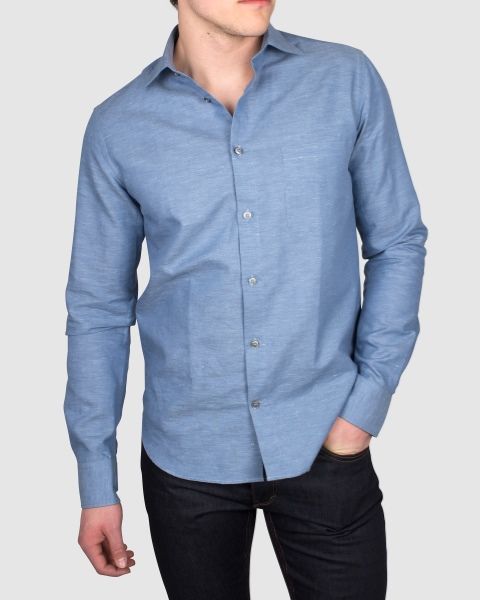 Dunderdon DW300611 SH6 kauluspaita, Vaaleansininen - Työpaidat - DW300611 - 1