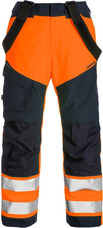 Fristads HV GORE-TEX® kuorihousut LK2, 2988 GXB, Oranssi/T.Sininen - Fristads Huomiohousut - 120986-271 - 1