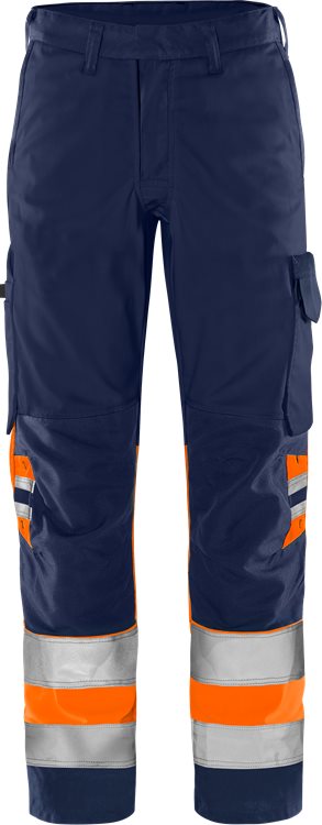 Fristads HV Green housut LK1 2649 GPLU, Hi-Vis Orange/Navy - Fristads Huomiohousut - 134238-271 - 1