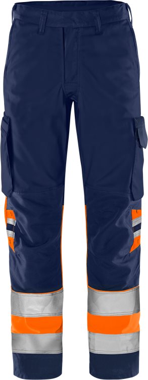 Fristads HV Green housut LK1 2668 GPLU, Hi-Vis Orange/Navy - Fristads Huomiohousut - 134271-271 - 1