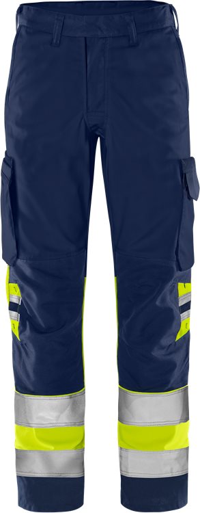 Fristads HV Green housut LK1 2668 GPLU, Hi-Vis Yellow/Navy - Fristads Huomiohousut - 134271-171 - 1
