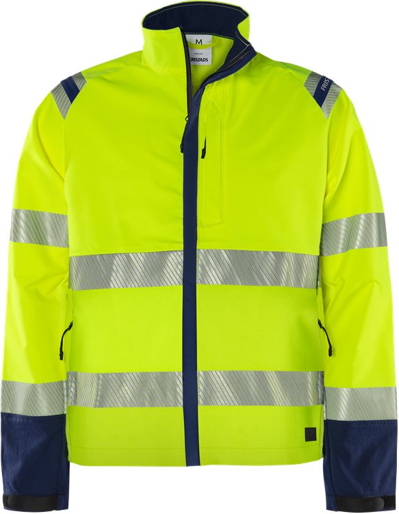 Fristads HV Green stretch takki LK3 4647 GSTP, Hi-Vis Yellow/Navy - Fristads Huomiotakit - 134246-171 - 1