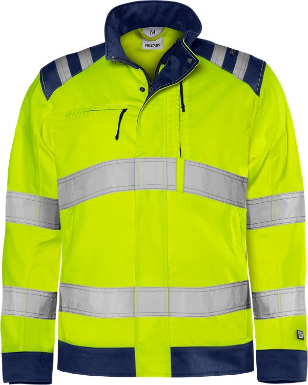 Fristads HV Green takki LK3 4067 GPLU, Hi-Vis Yellow/Navy - Fristads Huomiotakit - 131976-171 - 1