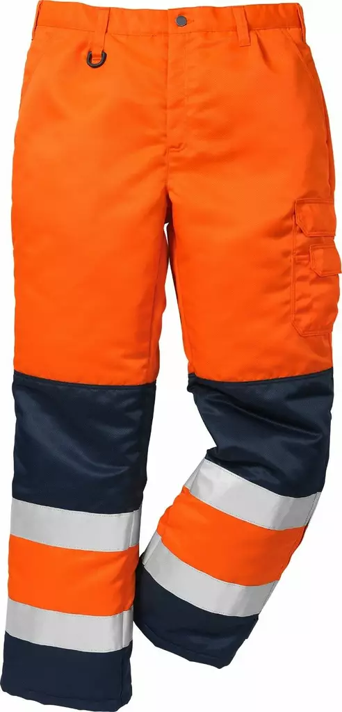 HV talvihousut LK2, 2033 TH, Oranssi/T.Sininen - Fristads Huomiohousut - 100982-271 - 1