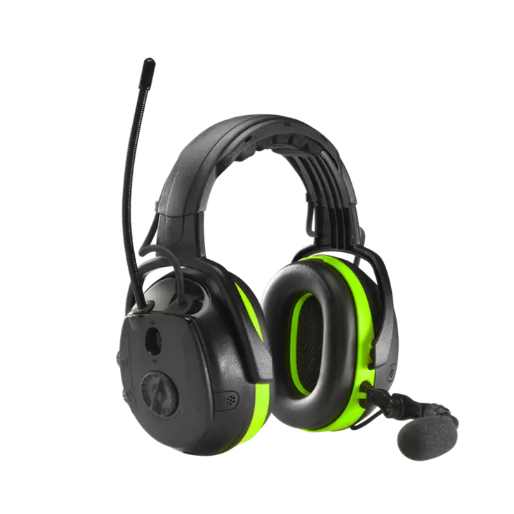 Hellberg Secure 2H Synergy MP kuulonsuojaimet päälakisanka, BT/MP/AM-FM radio/LD - Elektroniset kuulonsuojaimet - 49012-001 - 1