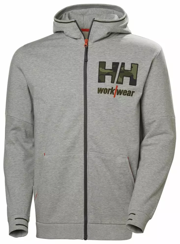 Helly Hansen Kensington Zip Hoodie, Harmaa - Helly Hansen Työpaidat - 79243-931 - 1
