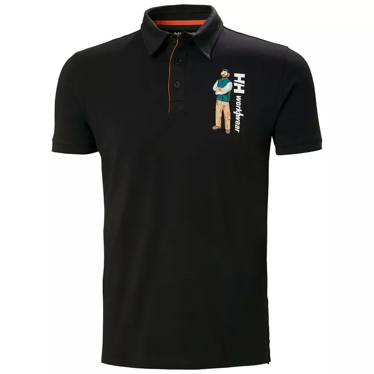 Helly Hansen Logo Polo, Black - Helly Hansen Työpaidat - 79260-991 - 1
