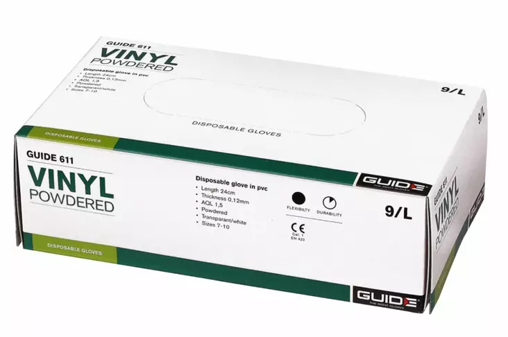 Kertakäyttökäsine Guide 611, 100kpl/pkt - Kertakäyttökäsineet - GD-611 - 1