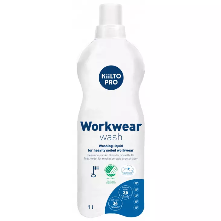 Kiilto Pro Workwear wash pyykinpesuneste 1L - Asusteet ja Tarvikkeet - 63271 - 1