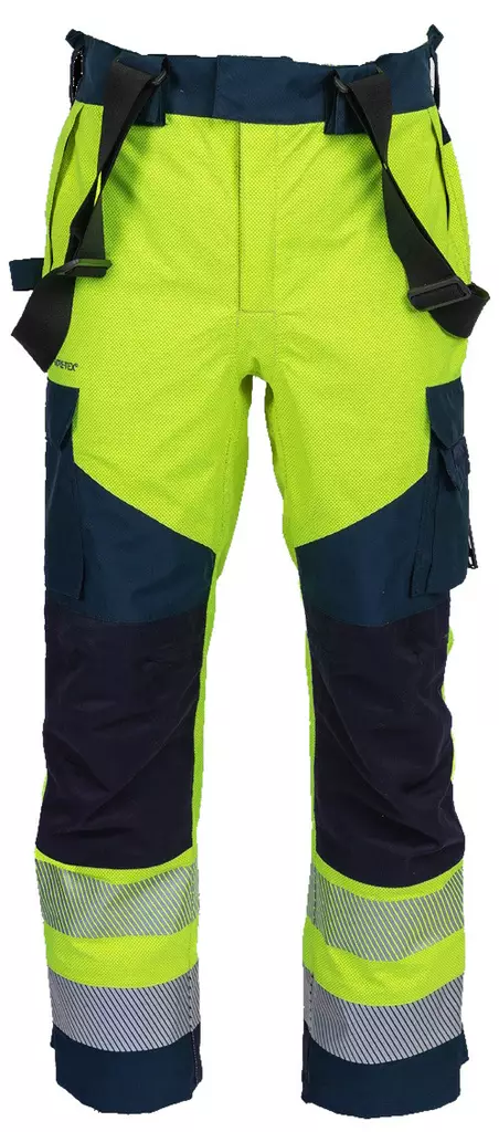 Leijona Gore-Tex Housut HiVis Pyrad FR Palosuojattu, Keltainen/T.Sininen - OUTLET Työvaatteet - 132527-171 - 1