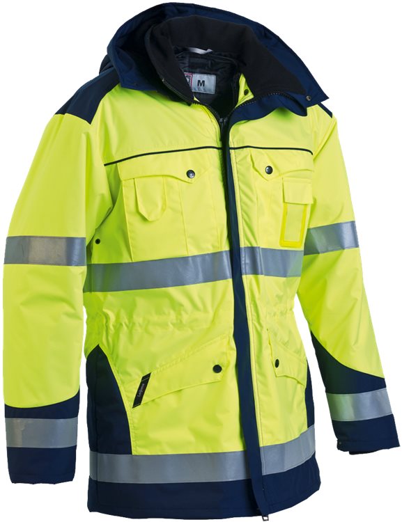 Leijona Maihari Talvitakki HiVis 1.0, Keltainen/Navy - Huomiotakit - 116843-171 - 1