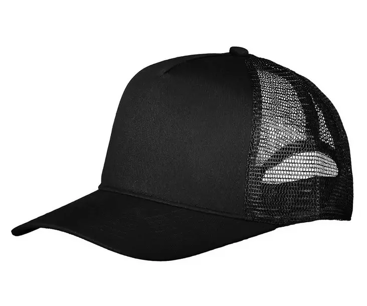 MPH Truck Player RPET lippalakki, Musta - Kaikki Profiilivaatemerkit - RP11002-01 - 1