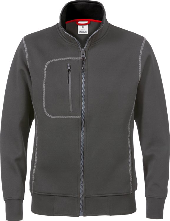 Naisten vetoketjucollege CODE 1748, T.Harmaa - Fristads Työpaidat - 110170-941 - 1