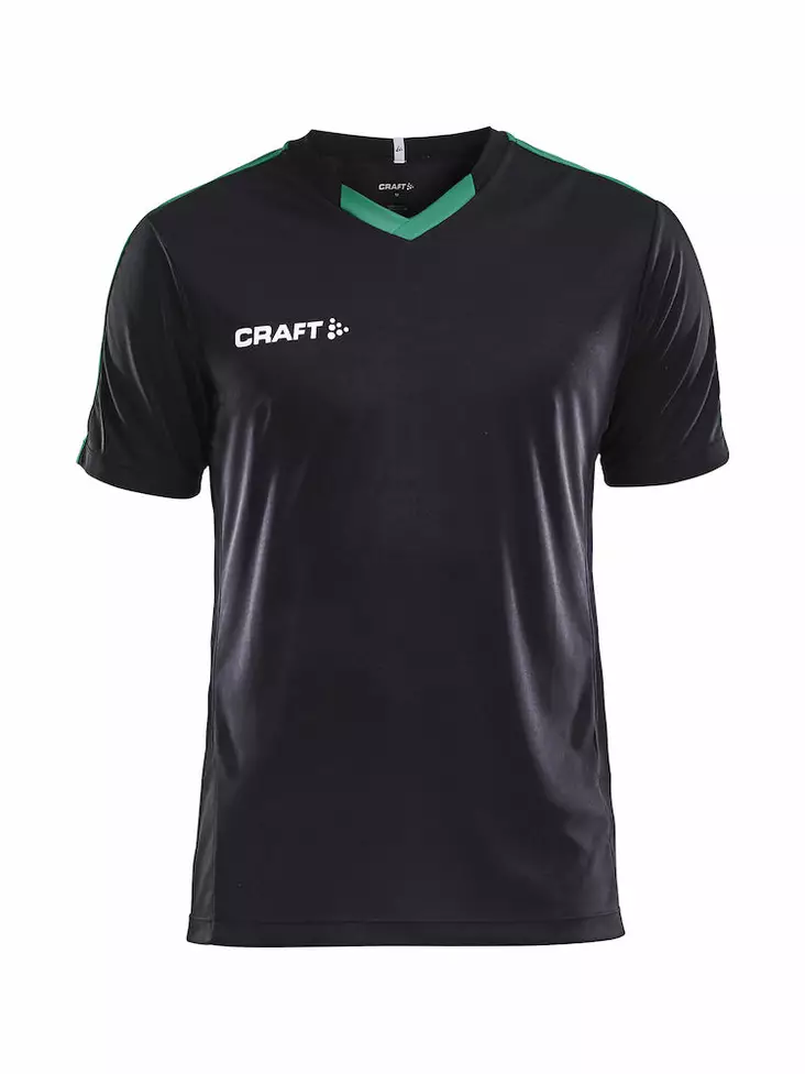 PROGRESS Jersey Contrast Men, BLACK/TEAM GREEN - Craft Vaatteet - 1905561-9651 - 1