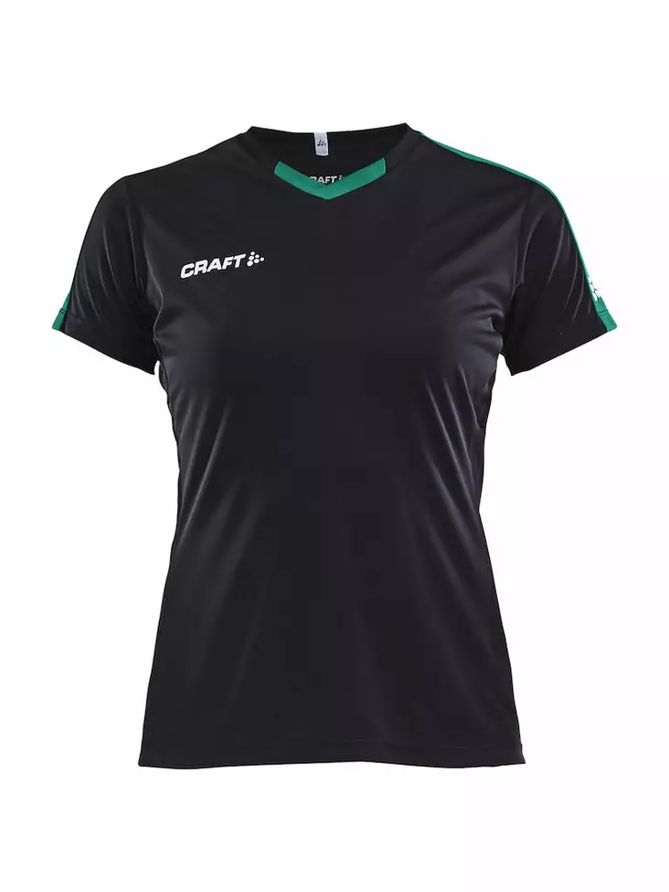 PROGRESS Jersey Contrast WMN, BLACK/TEAM GREEN - Craft Vaatteet - 1905567-9651 - 1