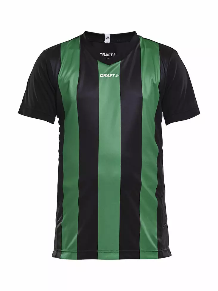 PROGRESS Jersey Stripe JR, Black/Team Green - Craft Vaatteet - 1905584-9651 - 1