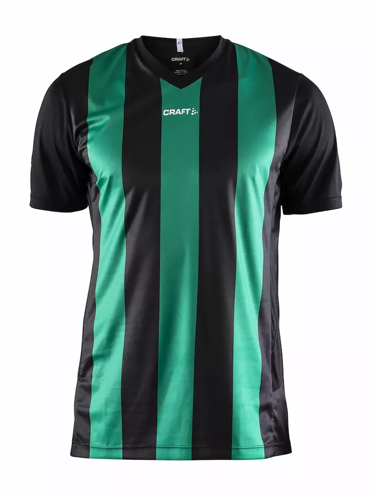 PROGRESS Jersey Stripe Men, Black/Team Green - Craft Vaatteet - 1905562-9651 - 1