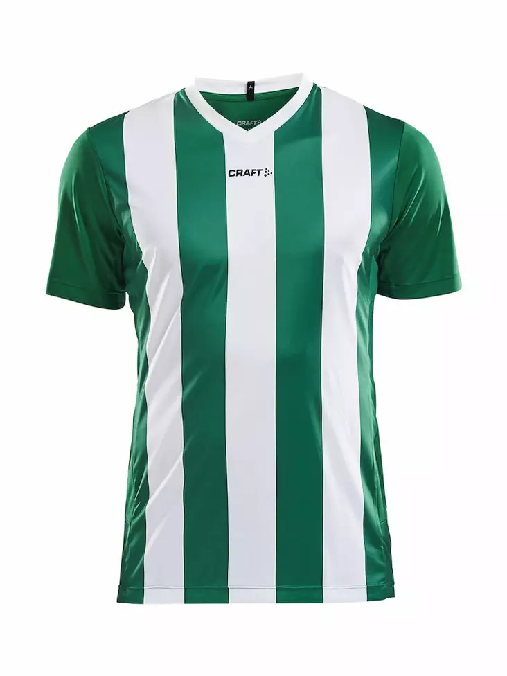 PROGRESS Jersey Stripe Men, TEAM GREEN/WHITE - Craft Vaatteet - 1905562-1651 - 1