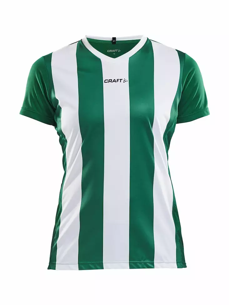 PROGRESS Jersey Stripe WMN, TEAM GREEN/WHITE - Craft Vaatteet - 1905568-1651 - 1