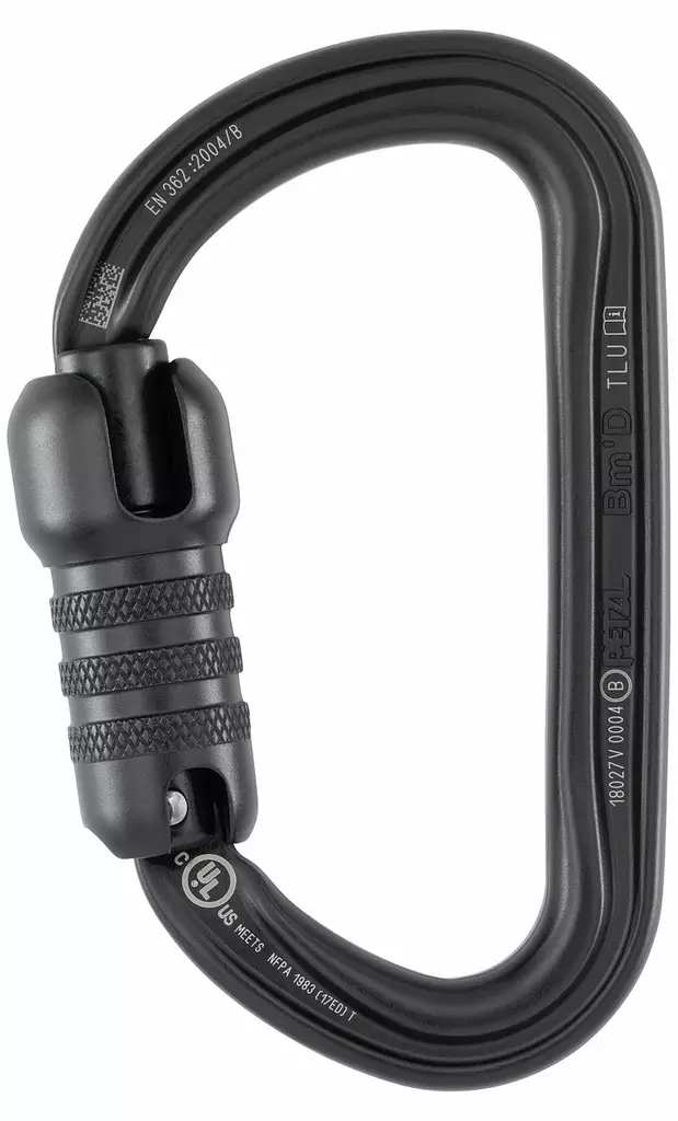 Petzl BM'D TRIACT-LOCK U CARABINER BLACK - Petzl putoamissuojaimet - M032AA01 - 1
