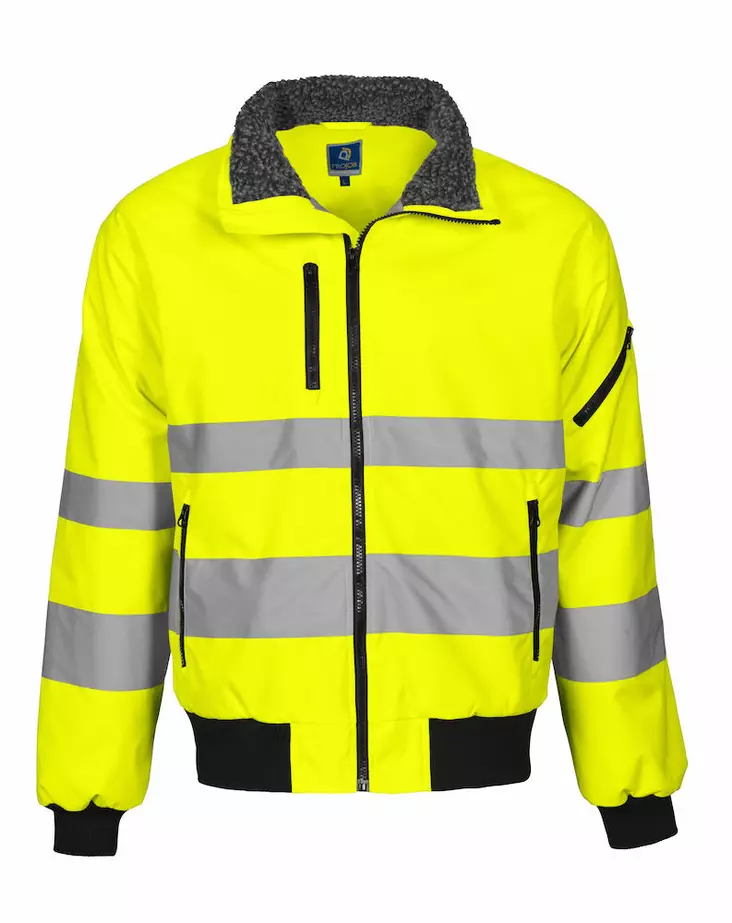 ProJob 6430 Pilottitakki EN ISO 20471 LK3, Kelt/musta - Projob Huomiotakit - 646430-11 - 1