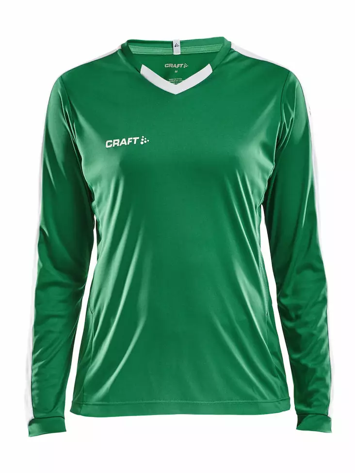 Progress Jersey Contrast LS W, Team Green/White - Craft Vaatteet - 1906888-1651 - 1