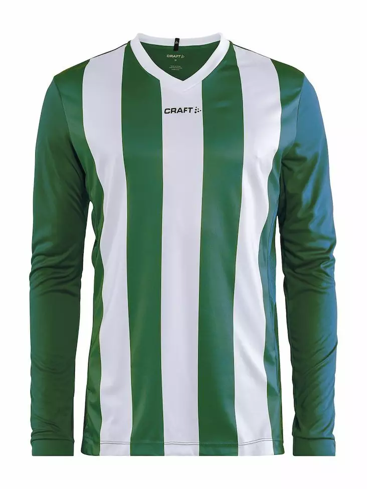 Progress Jersey Stripe LS M, Team Green/White - Craft Vaatteet - 1906890-1651 - 1
