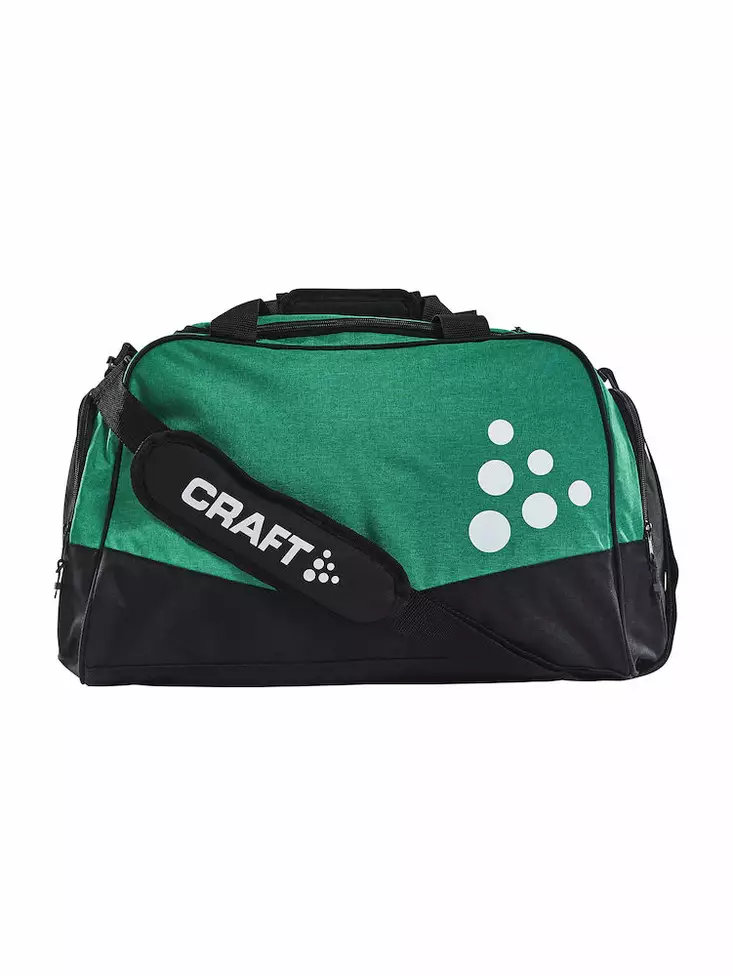 SQUAD DUFFEL MEDIUM, TEAM GREEN MÉL/BLACK - Craft Vaatteet - 1905594-1651 - 1