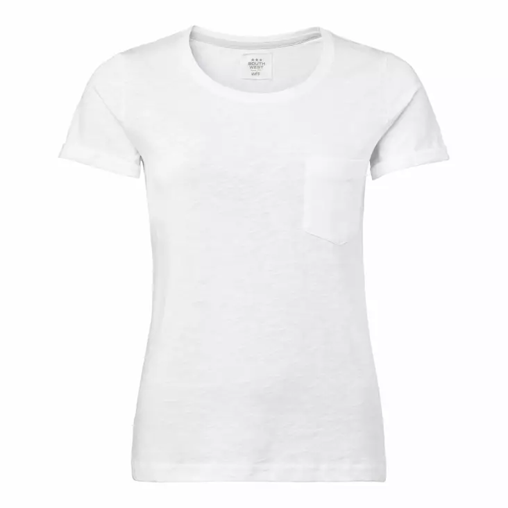 SW 122 Mary Slub Tee, white - South West Vaatteet - 122-01 - 1